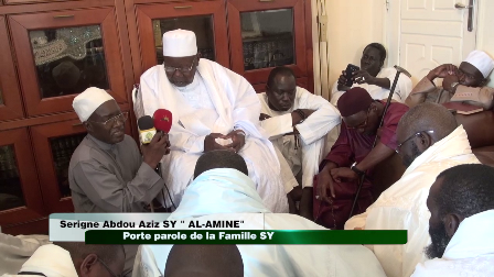 La délégation de Hizbut-Tarqiyyah reçue par Serigne Abdou Aziz Al Amin à Tivaouane