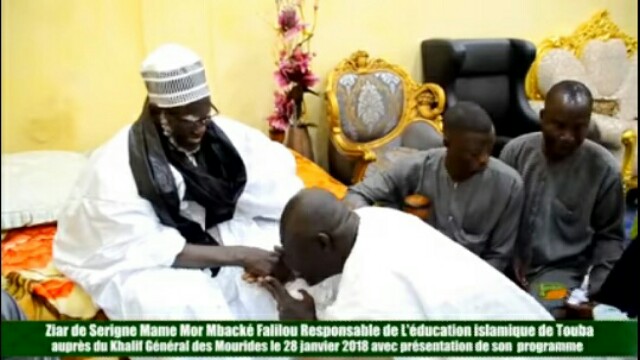 Ziar et présentation de programme du Responsable de L'éducation islamique de Touba Serigne Mame Mor Mbacké Falilou