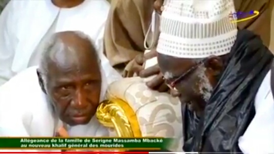 Allégeance Famille Serigne Massamba Mbacké aupres du Khalif Général des Mourides