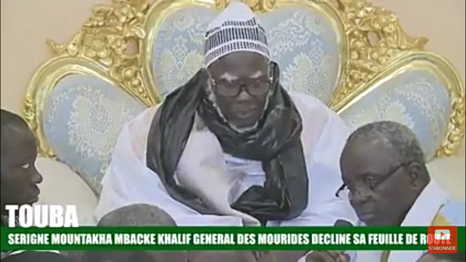 Déclaration du Khalife Générale des Mourides Serigne Mountakha MBACKE