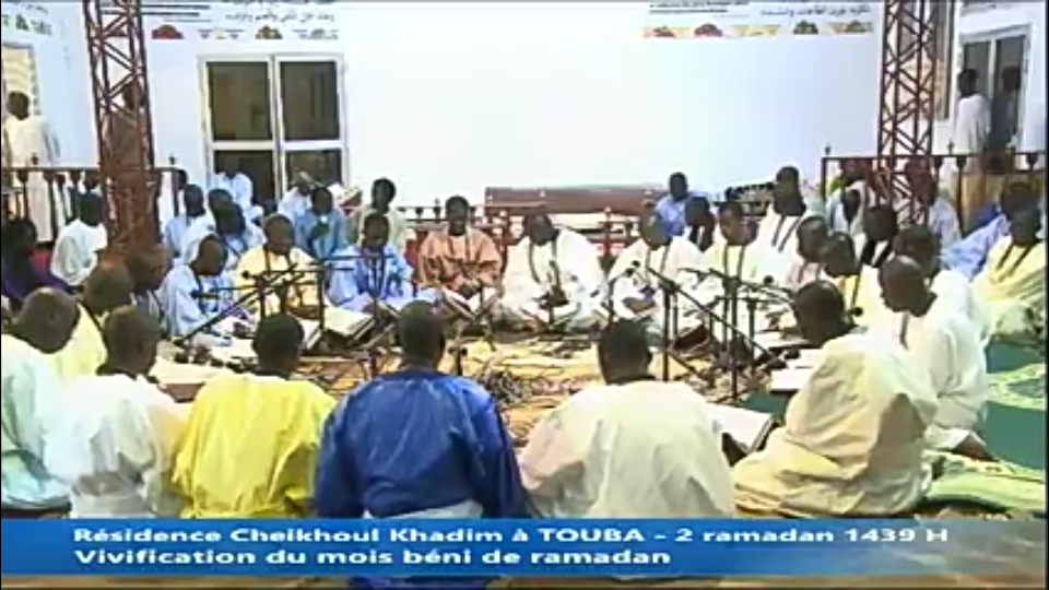 En Direct de Touba Résidence Cheikhoul Khadim en Face de la Grande Mosquée Prestation de Hizbut Tarqiyyah Deuxième Jour