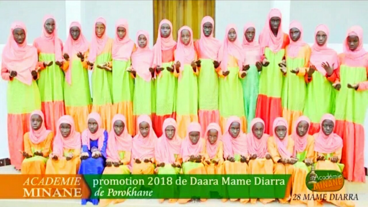 La Promotion 2018 de la Daara Sokhna Mame Diarra Bousso de Porokhane