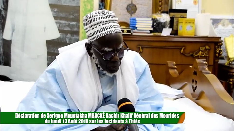 Urgent : Déclaration du Khalif Général des Mourides sur les incidents de Thiés