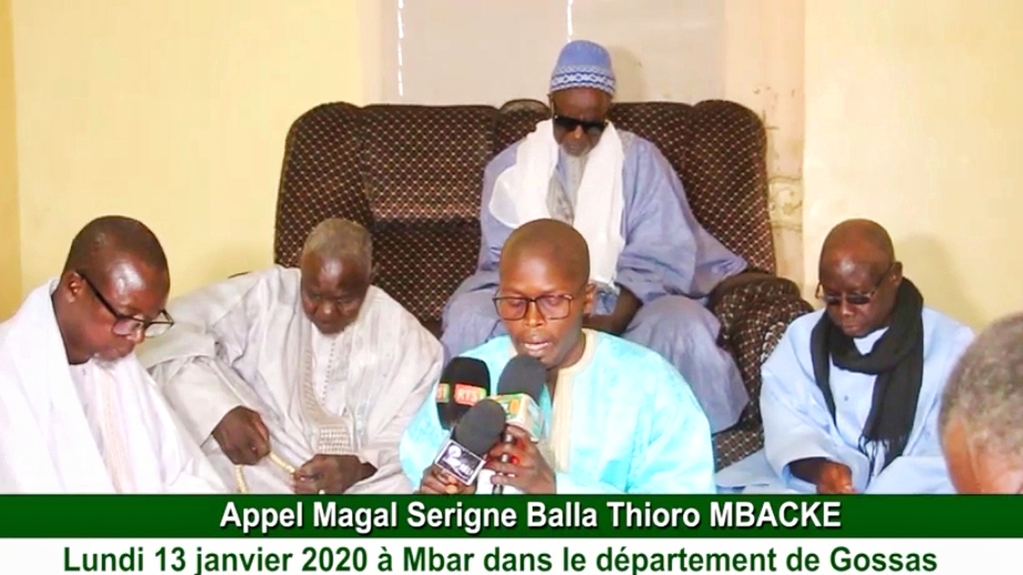 APPEL MAGAL SERIGNE BALLA THIORO LE 13 JANVIER 2020 A MBAR