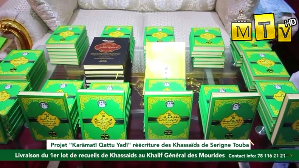 Réécriture des Xassidas de S. Touba : Livraison du 1er lot de recueil au Khalif Général des Mourides