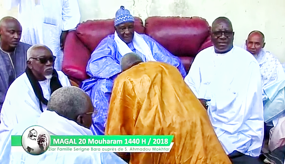 Ziara de la Famille de Serigne Mouhamadoul amine Bara Mbacke auprès de Serigne Ahmadou MoukhtarMbacke
