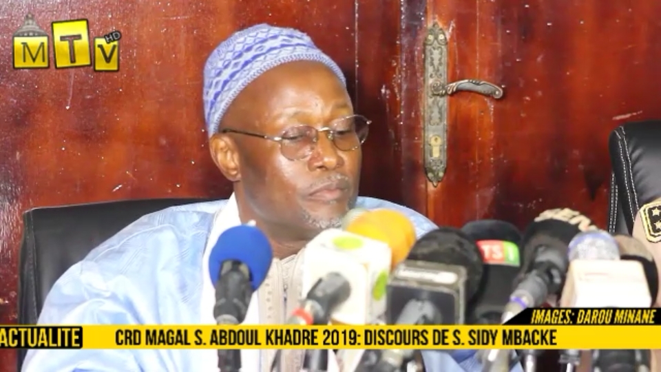 CRD Magal S. Abdou Khadre 2019 : Discours de S. Sidy Mbacke