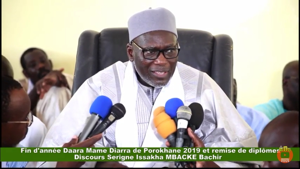Discours de S. Issakha MBACKE : Cérémonie de remise de diplômes, Daara Sokhna Diarra de Porokhane