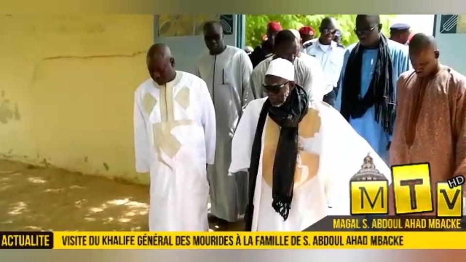 Visite du khalife général des Mourides à la famille de Serigne Abdoul Ahad Mbacke