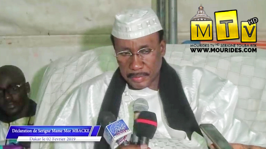 Déclaration de Serigne Mame Mor Mbacke Mourtada
