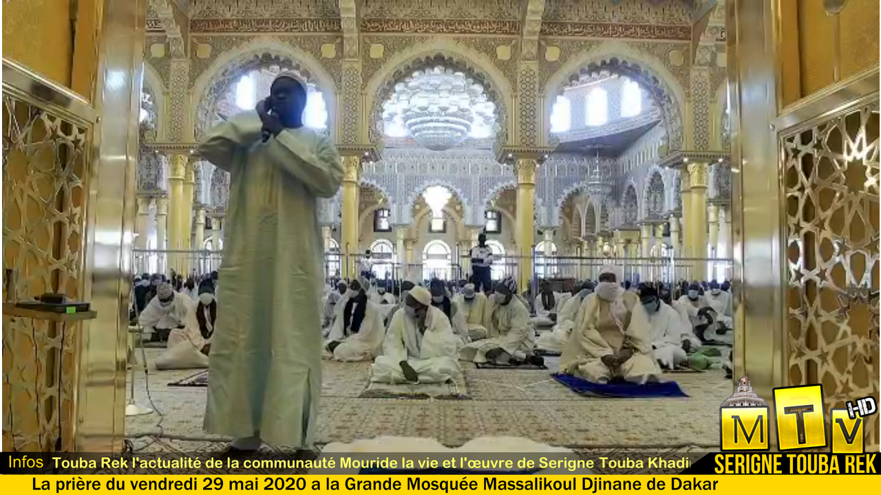 Mosquée Massalikoul djinane, appel à la Prière du vendredi 29 mai 2020
