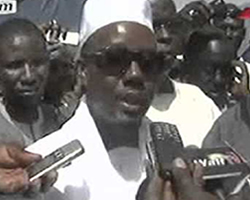 Serigne Bass Abdou Khadre Mbacké le porte-parole du khalife général des mourides, Serigne Sidy Makhtar Mbacké rend visite à Cheikh Béthio Thioune