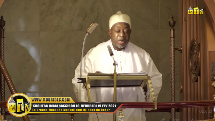 Khoutba Imam Bassirou LO - Vendredi 19 février 2021 a la Grande Mosquee Massalikoul Djinane de Dakar