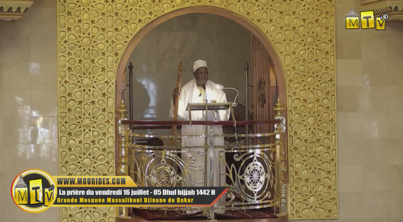 Khoutba : Imam Bassirou LO - vendredi 16 juillet 2021- Grande Mosquee Massalikoul Djinane de Dakar