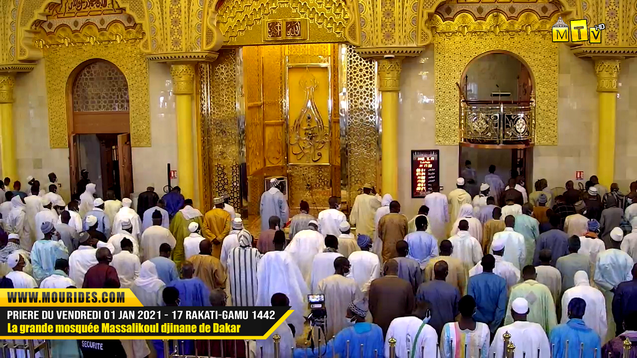La prière du vendredi 01 jan 2021 - Imam Khadim Lo - a la Mosquée Massalikoul Djinane de Dakar