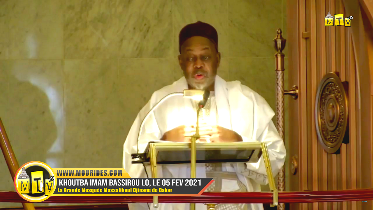 Khoutba Imam Bassirou LO - Vendredi 05 février 2021 a la Grande Mosquee Massalikoul Djinane de Dakar